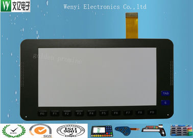 لوحة المفاتيح التحكم LCD واضح بالسعة اللمس الغشاء موليكس موصل 1.27mm الملعب