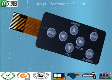 لوحة مفاتيح PCB ذات غشاء دائري صلب FPC مع طبقة V150 رفيعة الملمس
