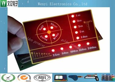 SMT الدائرة مع الإضاءة الخلفية LED مفتاح النقش غشاء المفتاح